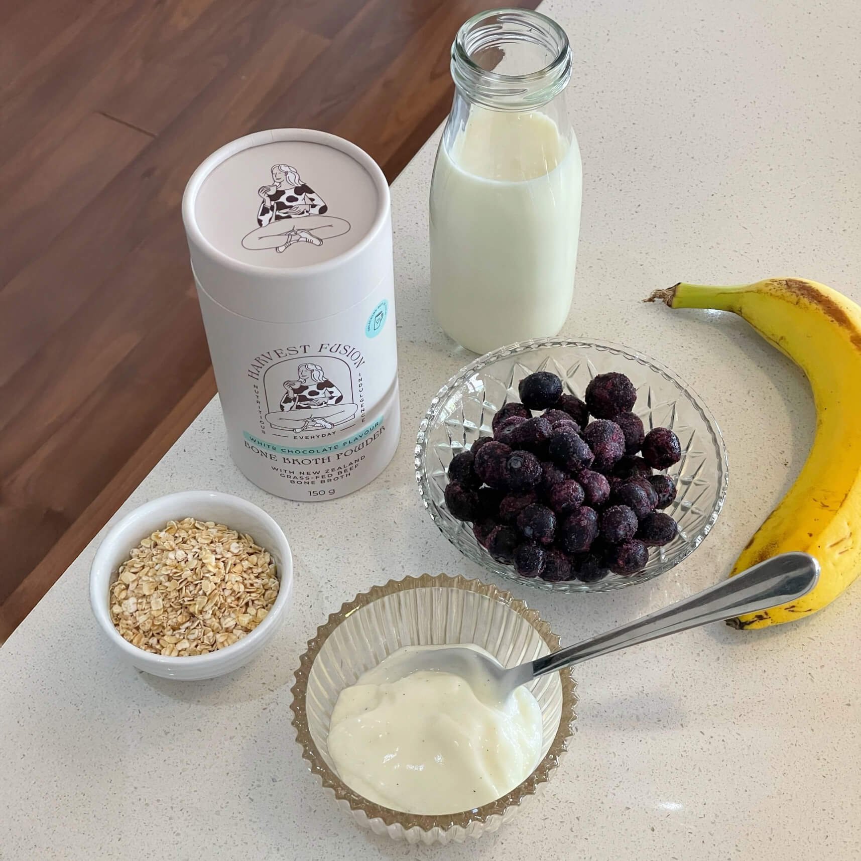 White Chocolate Blueberry Breakfast Smoothie